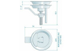 Luugirõngas kinnitusega Roca rst tekile ümmargune 54mm