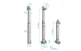 Luugi amort Roca 389620 alumiinium max 24,5cm