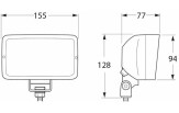 Tekiprožektor Hella Marine valge korpus 12V/55W