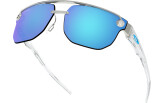 Päikeseprillid OAKLEY Chrystl Satin Chrome Prizm Sapphire Satin Chrome Sapphire