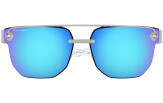 Päikeseprillid OAKLEY Chrystl Satin Chrome Prizm Sapphire Satin Chrome Sapphire