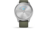 Aktiivsuskell Garmin vivomove Style, Silver-Moss Green, Silicone hõbe/roheline - silikoon