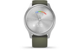 Aktiivsuskell Garmin vivomove Style, Silver-Moss Green, Silicone hõbe/roheline - silikoon