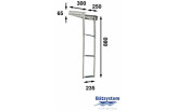 Redel Batsystem BKT73-250 teleskoopiline rst 3 astet 880x250mm