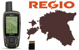 Käsi GPS Garmin GPSMAP 65 + Regio Teed mälukaart GPSMAP 65 + Regio Teed mälukaart