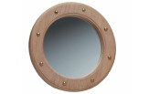 Peegel Porthole tiikpuu diam 27cm