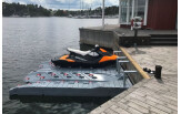 DockMarine Nordic JetPort Plus jetski dock grey hall