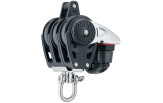 Plokk Harken 2648 3-ne cam-cleat stopperiga tilaga max 6mm otsale 40mm WL 480kg BL 816kg