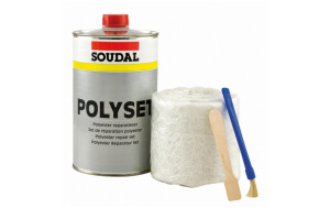 Soudal polüester 2-komponentne 250g klaasriiet 0,5m