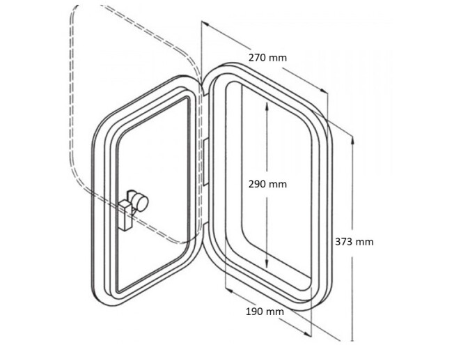 Luuk Can-SB Service Cover valge 270x373mm SP2445