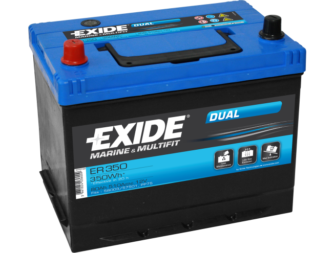 Paadiaku Exide Dual ER350 12V