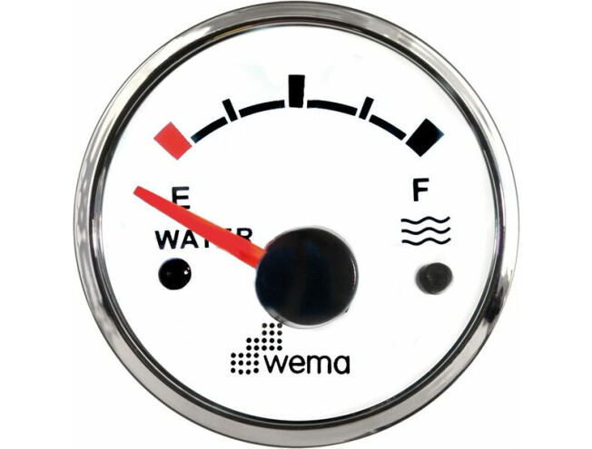 Veepaagi näidik Wema 110614 valge/rst ∅ 52mm 110614