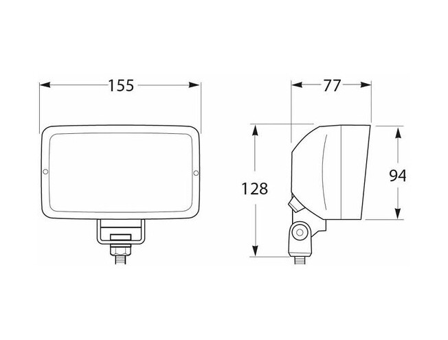 Tekiprožektor Hella Marine valge korpus 12V/55W