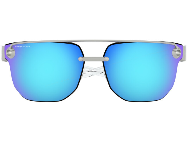 Päikeseprillid OAKLEY Chrystl Satin Chrome Prizm Sapphire Satin Chrome Sapphire