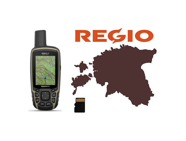 Käsi GPS Garmin GPSMAP 65 + Regio Teed mälukaart GPSMAP 65 + Regio Teed mälukaart