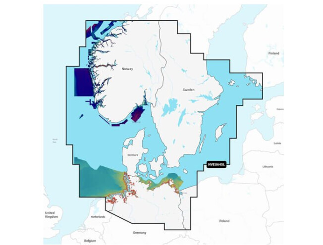 Skagerrak & Kattegat Navionics Vision+ NVEU645L