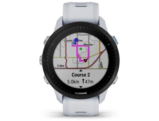 Spordikell Garmin Forerunner 955 valge Whitestone