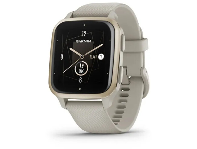 Aktiivsuskell Garmin VENU SQ 2 Music French Gray/Cream Gold Music - French Gray/Cream Gold