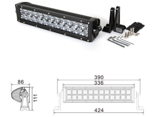 Valgusti LED-paneel 10-32V 72W 34,29cm