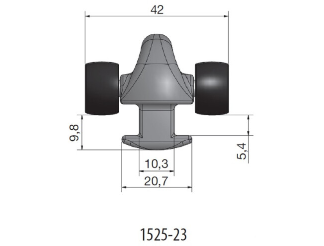 Kelk Rutgerson R1525-23 rullikutega