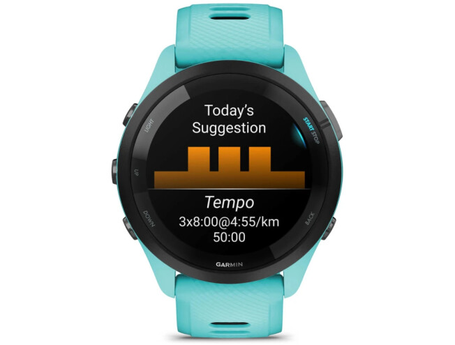 Spordikell Garmin Forerunner 265 Music, Aqua Aqua