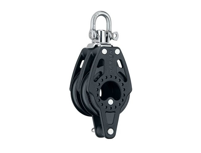 Plokk Harken 2603 2-ne tila+seekliga max 10mm otsale 57mm WL 720kg BL 1500kg