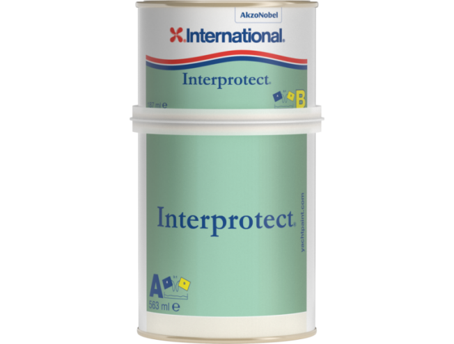 Epoksiidvärv International Interprotec 2-komponentne metallile valge 750ml